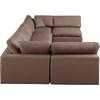 Comfy Leather Look 6 pc Sectional (188Brown-Sec6D) image 5