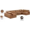 Comfy Leather Look 6 pc Sectional (188Cognac-Sec6D) image 11