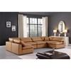 Comfy Leather Look 6 pc Sectional (188Cognac-Sec6D) image 2