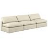 Comfy Leather Look 3 pc Sectional (188Cream-S117) image 1