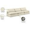 Comfy Leather Look 3 pc Sectional (188Cream-S117) image 10