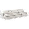 Comfy Leather Look 3 pc Sectional (188Cream-S117) image 9