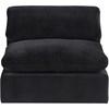 Comfy Stationary Fabric Chair (189Black-Armless) image 4