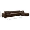 Comfy Fabric 5 pc Sectional (189Brown-Sec5A) image 15