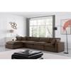 Comfy Fabric 5 pc Sectional (189Brown-Sec5A) image 3