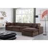 Comfy Fabric 5 pc Sectional (189Brown-Sec5A) image 4