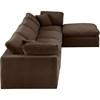 Comfy Fabric 5 pc Sectional (189Brown-Sec5A) image 9
