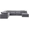 Comfy Fabric 7 pc Sectional (189Grey-Sec7A) image 4