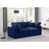 Comfy Fabric 2 pc Sectional (189Navy-S80) image 2