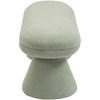 Drum Mint Faux Shearling Teddy Fabric Upholstered Bench image 4