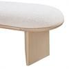Wilshire Cream Boucle Fabric Upholstered Bench image 7