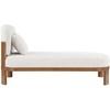 Maybourne Cream Boucle Fabric Upholstered Chaise Lounge image 4