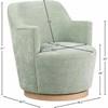 Clarita Swivel Fabric Accent Chair (449Mint) image 8