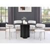 Round Simba Dining Table with Pedestal Base (517Black-T) image 2