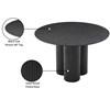 Round Simba Dining Table with Pedestal Base (517Black-T) image 8