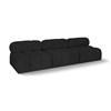 Ames Fabric 3 pc Sectional (611Black-S102B) image 1
