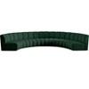 Infinity Fabric 6 pc Sectional (643Green-6PC) image 1