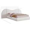 Everest King Upholstered Platform Bed (B1247Cream-K) image 9