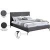 Gallo Full Upholstered Panel Bed (GalloGrey-F) image 10