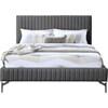 Gallo Full Upholstered Panel Bed (GalloGrey-F) image 3