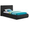 Nash Twin Upholstered Panel Bed (NashBlack-T) image 1