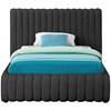 Nash Twin Upholstered Panel Bed (NashBlack-T) image 3