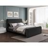 Stylus King Upholstered Panel Bed (StylusBlack-K) image 2