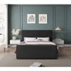 Stylus King Upholstered Panel Bed (StylusBlack-K) image 4