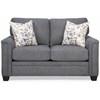Stationary Fabric Loveseat (2877L-FB Loveseat - Fraser Blue) image 1