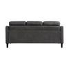 Mallory Stationary Fabric Sofa (9489GRY-3) image 3