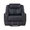 Littleton Swivel Glider Leather Look Recliner (8516BU-1) image 1