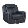 Littleton Swivel Glider Leather Look Recliner (8516BU-1) image 2