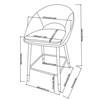 Tabouret de hauteur comptoir Mila (24491) image 1