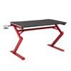 12332 Cleo Gaming Chair and Desk Set - Black image 3
