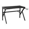 12337 Eclipse Gaming Chair & Desk Set - Grey/Black image 1