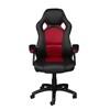 12364 Athens Gaming Chair & Desk Set - Red/Black image 1