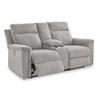 Barnsana Power Reclining Fabric Loveseat with Console (3320196C) image 2