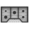 36-inch Built-in Gas Cooktop with EZ-2-Lift™ Hinged Cast-Iron Grates (WCGK5036PW) image 1