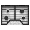 30-inch Built-in Gas Cooktop with EZ-2-Lift™ Hinged Cast-Iron Grates (WCGK5030PW) image 1