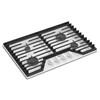 30-inch Built-in Gas Cooktop with EZ-2-Lift™ Hinged Cast-Iron Grates (WCGK5030PW) image 3