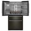 36-inch French 4-Door Refrigerator with External Water and Ice Dispensing system (KRMF536RBS) image 3