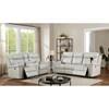 Florine Power Reclining Leather Loveseat with Console (CM6252LG-LV-PM) image 2