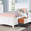 Castile Twin Panel Bed with Storage (CM7413WH-T-BED) image 1