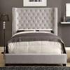 Mirabelle Queen Upholstered Platform Bed (CM7679IV-Q-VN) image 1