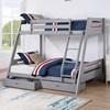 Emilee FM-BK003GY Twin/Full Bunk Bed image 1