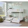 Emilee FM-BK003WH Twin/Full Bunk Bed image 2