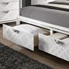 Emmeline Queen Upholstered Panel Bed with Storage (FOA7147WH-Q-BED) image 3