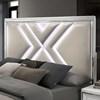 Emmeline Queen Upholstered Panel Bed with Storage (FOA7147WH-Q-BED) image 4