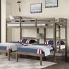 Hortense FOA-BK659GY Triple Twin Bed image 1