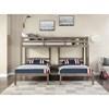 Hortense FOA-BK659GY Triple Twin Bed image 3